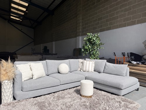 Dwell light grey corner - dwell, sofa