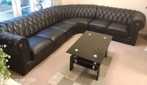 Large black chesterfield - large,
