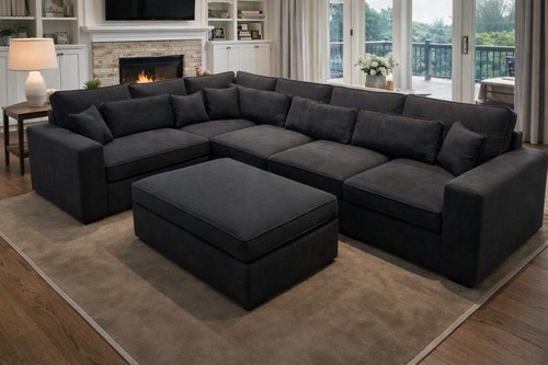 Luxury ruby corner sofa - ruby,