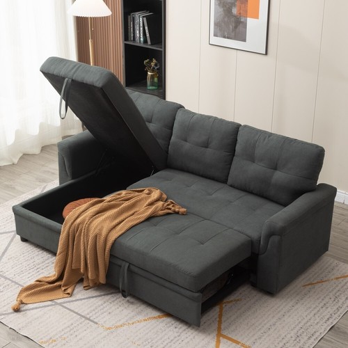 Grey fabric seater pull - grey, 3