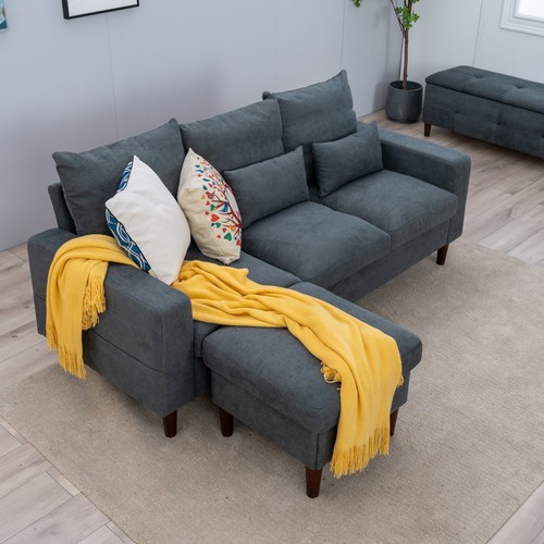 Modern shaped corner sofa - sofa, 2