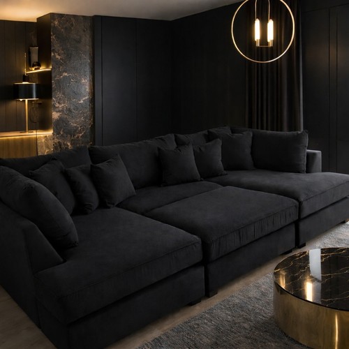 Cinema sofa shape sale - u,