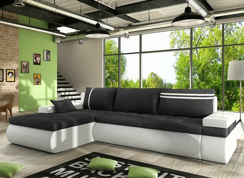 Corner sofa bed oslo with - sofa,