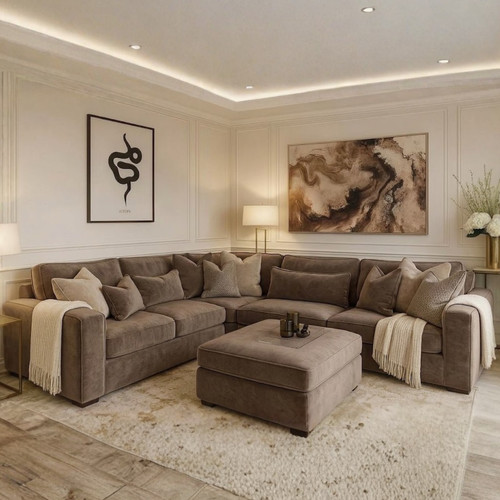 New ruby corner sofa - new, full