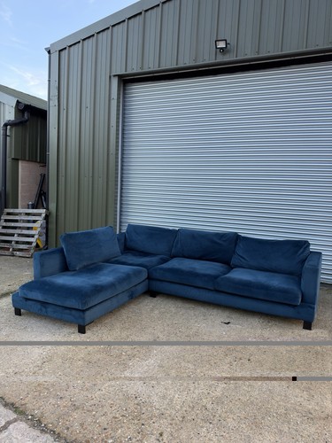 Navy velvet dwell lugano - navy,
