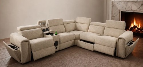 Cuba music beige corner sofa - cuba,