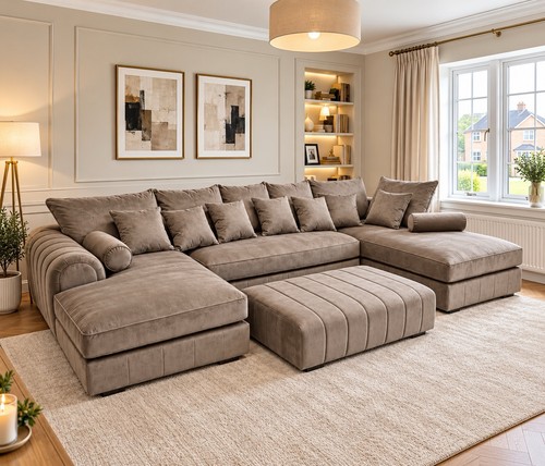 Shape corner sofa chaise - u,