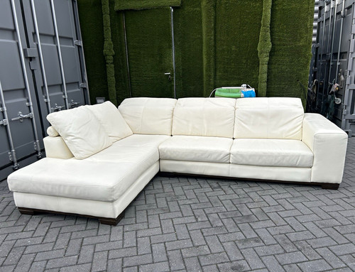 Large cream leather - large,