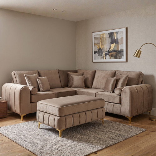 New lilly shape corner sofa - new,