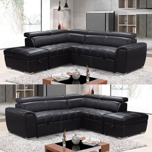 New nevada leather corner sofa - nevada,