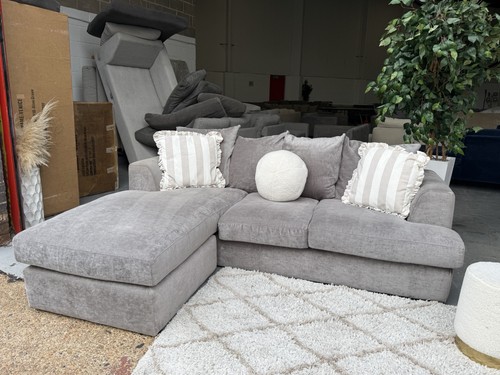 Next grey chaise corner sofa - grey,