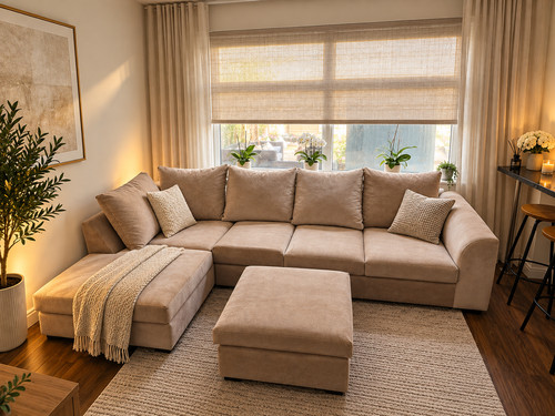 Brand new beige cream corner - brand,