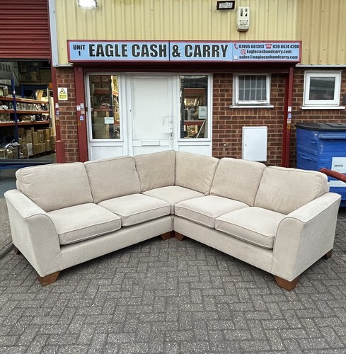 Large beige corner sofa - m&s,