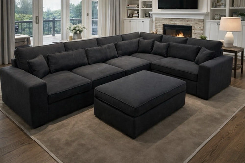 Luxury ruby corner - sofa, |
