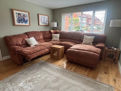 Brown fabric corner - brown,