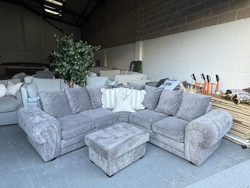 Grey verona corner sofa - corner, in