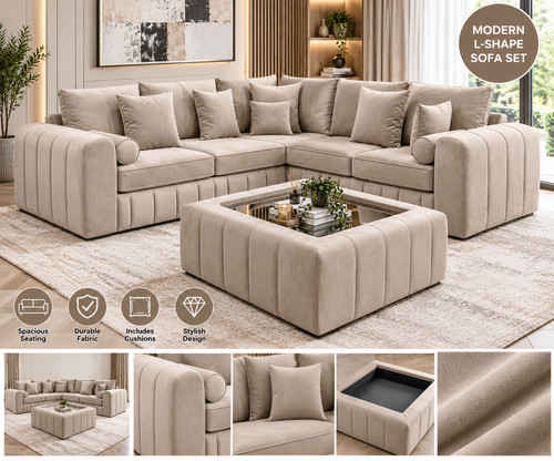 Modern shape corner sofa - modern,